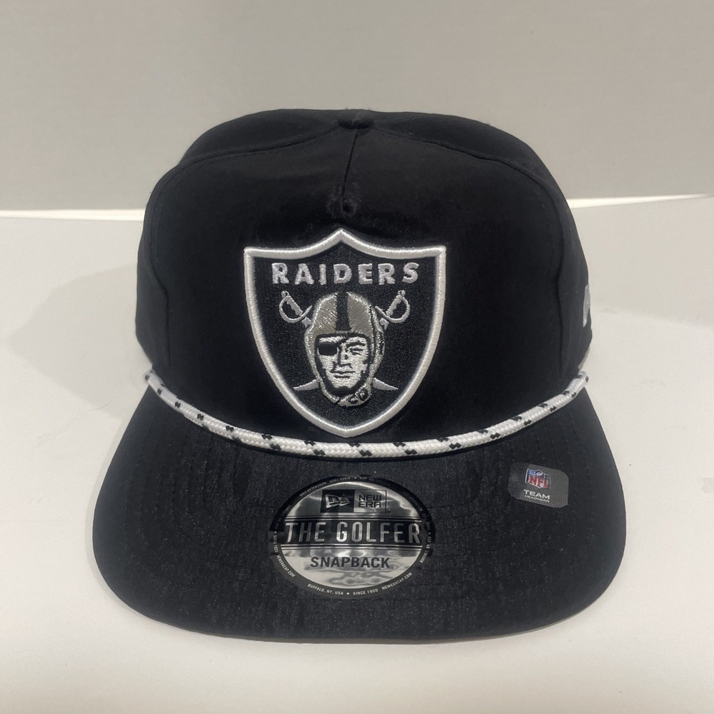 New Era National Football League Las Vegas Raiders Rope Golfer Black Hat